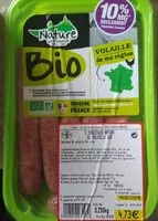Mängden socker i 5 saucisses nature de volaille bio