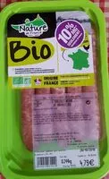 Mängden socker i Saucisses nature de volaille bio
