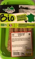 Mängden socker i 5 saucisses nature de volaille bio