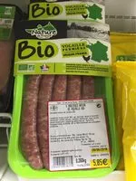 Mängden socker i Saucisses nature de volaille