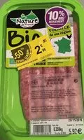 Mängden socker i Saucisses nature de volaille bio