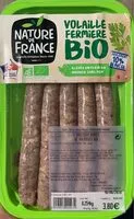 Mängden socker i Saucisses Herbes de Volailles BIO