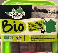 Mängden socker i Saucisses de volailles bio aux herbes