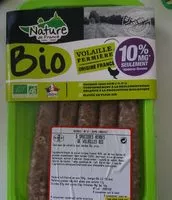 Mängden socker i 5 saucisses herbes de volailles bio