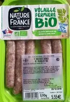 Mängden socker i Saucisses de volaille aux herbes