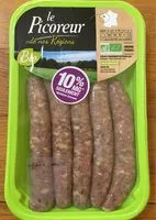 Mängden socker i Saucisses herbes de volaille bio