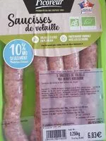 Mängden socker i Saucisses de volaille