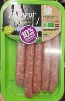 Mängden socker i Saucisse nature de volaille biologique