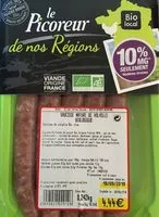 Mängden socker i Saucisses natures de volaille biologique