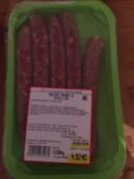 Mängden socker i Saucisses natures de volaille bio