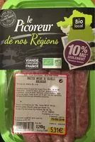 Mängden socker i Saucisse nature de volaille biologique