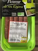 Mängden socker i saucisse nature de volaille biologique