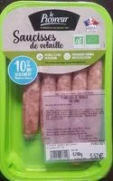 Mängden socker i Saucisses de volaille