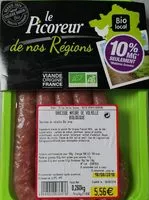 Mängden socker i Saucisse nature de volaille