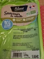 Mängden socker i Saucisses  de volaille