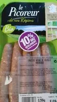 Mängden socker i saucisse nature de volaille biologique