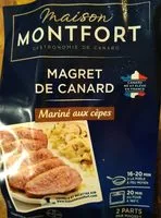 Mängden socker i Magret de canard mariné aux cèpes