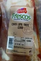 Mängden socker i Cinta lomo trozo cerdo