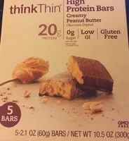 Mängden socker i High protein bars creamy peanut butter