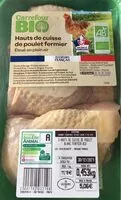 Mängden socker i Hauts de cuisse de poulet fermier