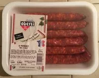 Mängden socker i 6 merguez porc et boeuf