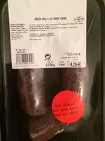 Mängden socker i Boudin noir à la viande courbe