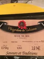 Mängden socker i Poitrine de porc farcie