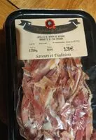 Mängden socker i Lamelles de jambon de Bayonne l