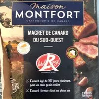 Mängden socker i Magret de canard cru du sud ouest label rouge