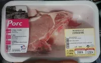 Mängden socker i 2 Côtes de Porc