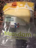 Mängden socker i Maasdam au lait pasteurisé