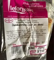 Mängden socker i Jambonneau cuit en demi