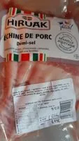 Mängden socker i Échine de porc 1/2 sel