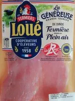 Mängden socker i Dinde fermière élevée en plein air