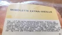 Mängden socker i Mimolette extra vieille