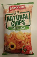 Mängden socker i All Natural Chips Paprika Geschmack