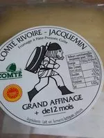 Mängden socker i Comté rivoire jacquemin