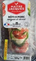 Mängden socker i Rôti de porc merguez et chorizo
