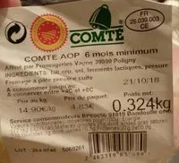 Mängden socker i Comte aop