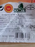 Mängden socker i comte AOP 6mois