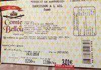 Mängden socker i Saucisson à l'ail fumé