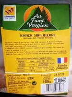 Mängden socker i Knack supérieure
