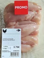 Mängden socker i Aiguillettes de poulet