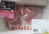 Mängden socker i Cote de porc avec os