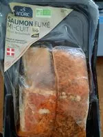 Mängden socker i Saumon fumé mi-cuit au sel de Guérande