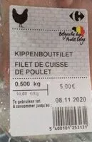 Mängden socker i Filet de cuisse de poulet