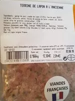 Mängden socker i Terrine de lapin a l'ancienne