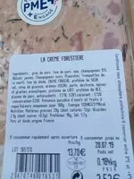 Mängden socker i La crème forestiere