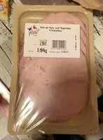 Mängden socker i Roti de porc cuit superieur 4 tranches