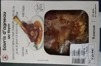 Mängden socker i Souris d'Agneau au thym